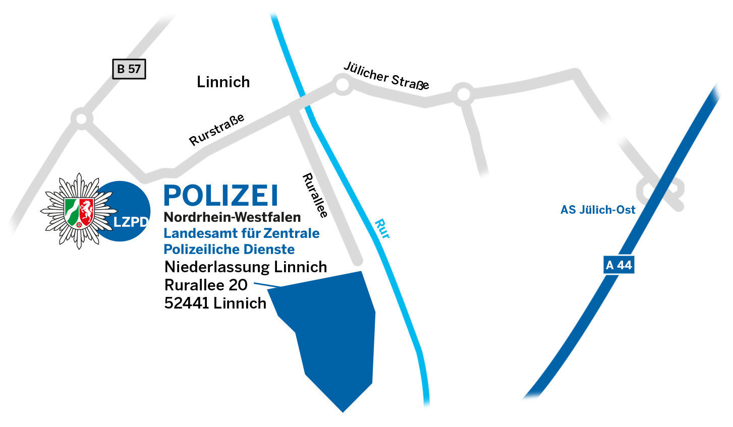 LZPD NRW Anfahrt Niederlassung Linnich