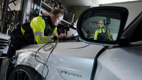 Highly concentrated at work: securing traces of traffic accidents