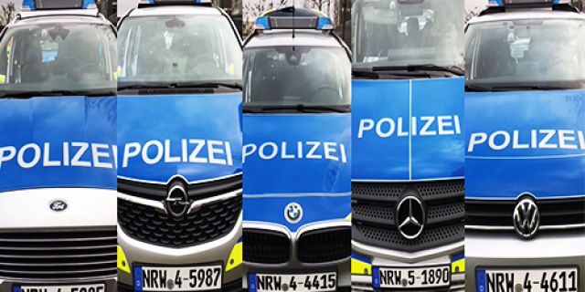 Streifenwagen Der Polizei NRW