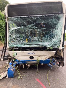 Verkehrsunfall Linienbus
