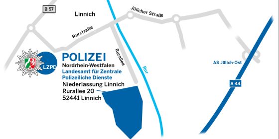 LZPD NRW Anfahrt Niederlassung Linnich
